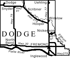Dodge county map